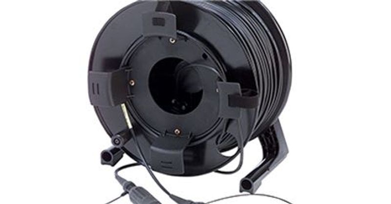 Optisk kabel på trommel med HMA plugger - 150 meter