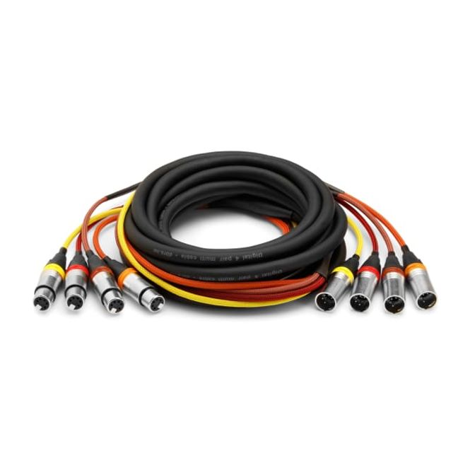 Hovedbilde 4-PAR DMX kabel 4 x XLR-F til 4 x XLR-M, 5P, 12m