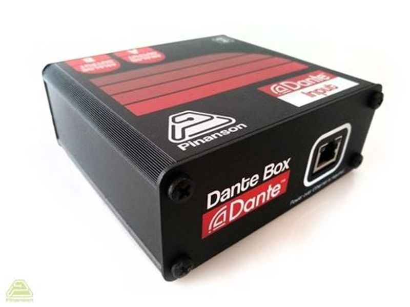 BreakOUT box DANTE m/2xXLRM, POE, 44,1-48-96Khz