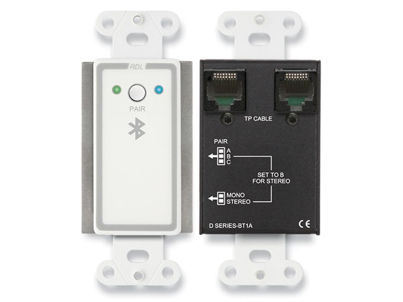 Veggmontert bluetooth audio Format-A interface, hvit